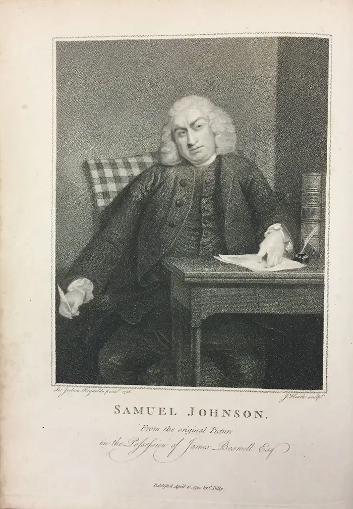 Title page of Samuel Johnson's Dictionary of the English Language, 1755